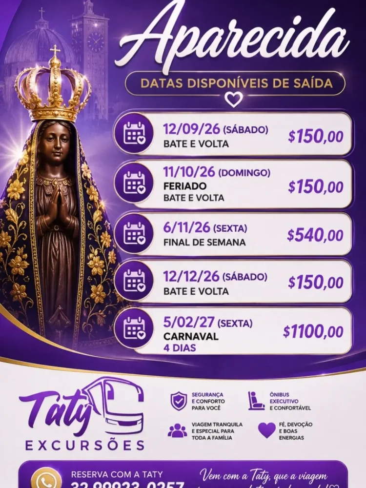 Aparecida - Bate e Volta